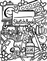 Sketchbook Cover Design By PopArtKween  TPT sketch template