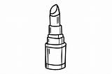 Lipstick Coloring Pages For Kids Grafika Przez MyCreativeLife  sketch template