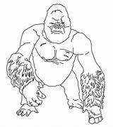 Gorilla Coloring Pages Printable sketch template