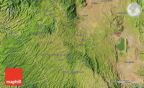 Satellite Map of Nakuru