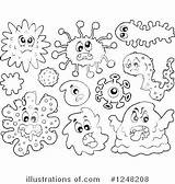 Germs Coloring Pages Bacteria Germ Kids Printable Hand Spreading  sketch template