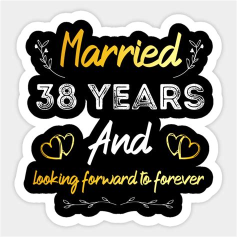 38th Wedding Anniversary, Married 38 Years, Wedding Anniversary gift - 38th Wedding Anniversary ...