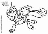 My Little Pony Princess Luna Coloring Pages Team Colors sketch template