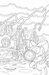 Coloring Pages Ponyville sketch template