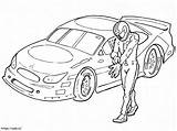 Nascar Driver coloring Page sketch template
