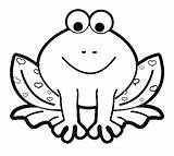 Cartoon Frog Coloring Pages  sketch template