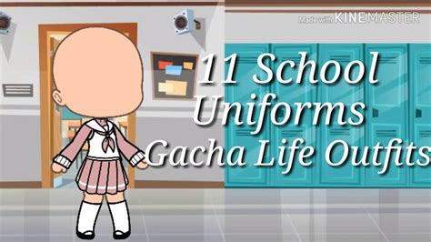 11 School Uniforms (Gacha Life Outfits) - YouTube
