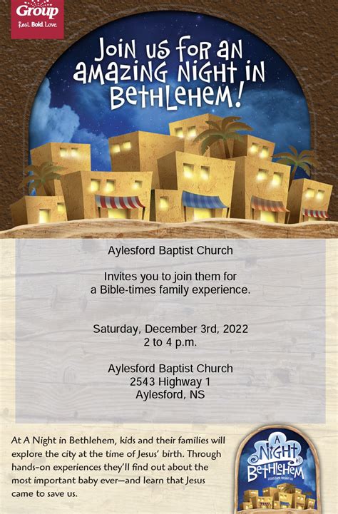 A Night in Bethlehem Family Event | Aylesford Baptist Church