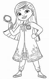 Mira Royal Detective Coloring Pages  Learny Kids sketch template