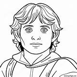 Frodo With The One Ring Coloring Page  Pagescom sketch template