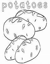 Coloring Pages  With Potato Plant sketch template