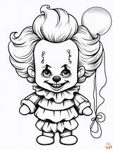 Pennywise Coloring Pages Cute  Vrogueco sketch template