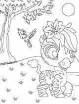 Zebra coloring pages  ColoringLib sketch template