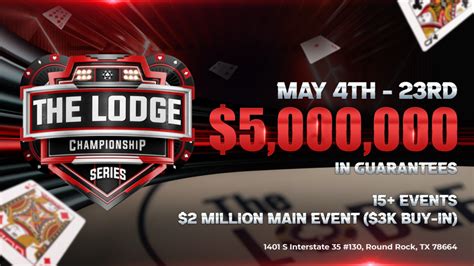 The Lodge Championship Series Schedule - The Lodge Card Club