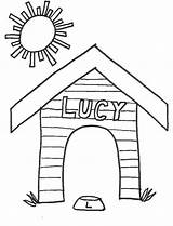 Online coloring Pages Coloring Page Booth Lucy Dog And Kennel Download  sketch template