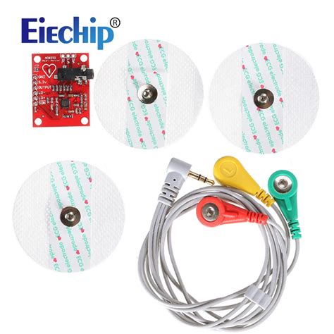 Ecg module AD8232 ecg measurement pulse heart ecg monitoring sensor ...