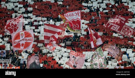 Rajko Mitic Stadium, Belgrade, Serbia. 6th Nov, 2019. UEFA Champions ...