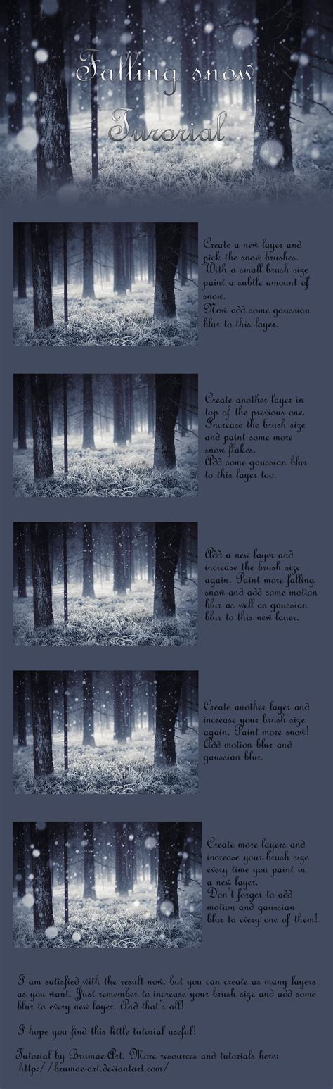 Falling snow tutorial by Brumae-Art on DeviantArt