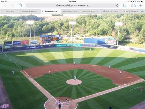 Sunburst | Field, Mowing, Baseball field