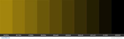 Gold Rgb Color Chart