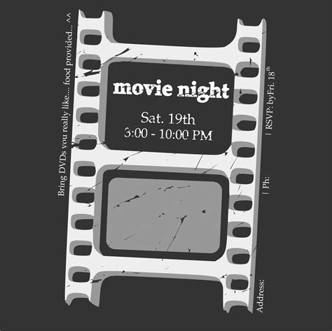 Clipart - Movie night ticket