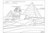 Pyramids Of Giza And The Sphinx  Egypt Coloring Pages For Adults sketch template