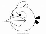 Angry Birds Blue Bird Coloring Page For Kids  Free sketch template