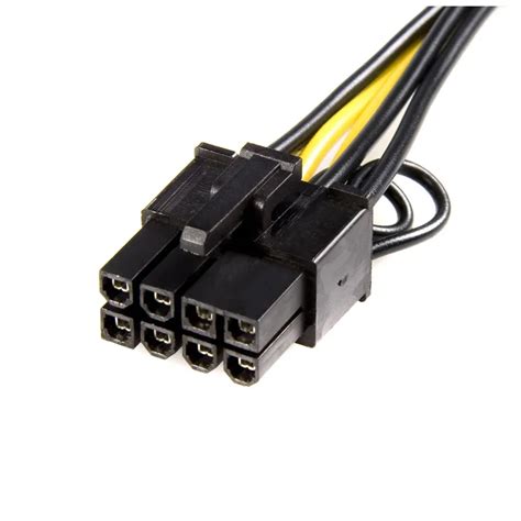 60cm Pcie 6pin Male To Pcie 6+2 Pin Male Power Cable For Video Graphics ...