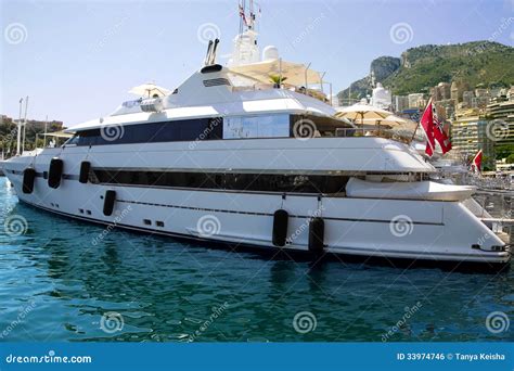 Luxurious Yachts in Port of Monaco Stock Photo - Image of luxury ...