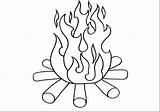 Campfire Tent Coloring Pages sketch template