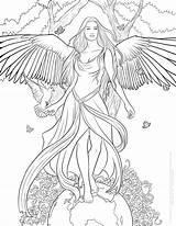 Fantasy Art Coloring Pages At GetColoringscom  Free Printable sketch template