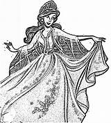 Kids Cinderella Drizella Anastasia Disney Princess Coloring Page  sketch template