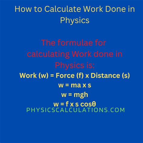 How to Calculate Work Done in Physics