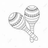 Maraca Coloring Page sketch template