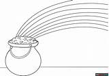 Pot Of Gold Coloring Page  Easy Drawing Guides sketch template
