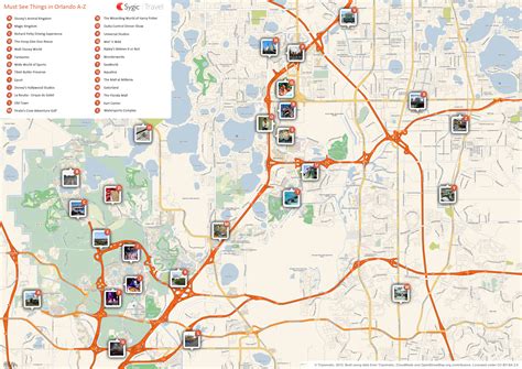 Map of Orlando Attractions | Sygic Travel