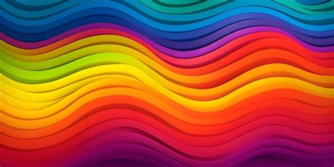 Premium AI Image | A colorful background with a rainbow pattern.