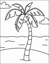 Date Palm Tree Coloring Pages sketch template