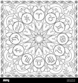 Zodiac Coloring Pages sketch template