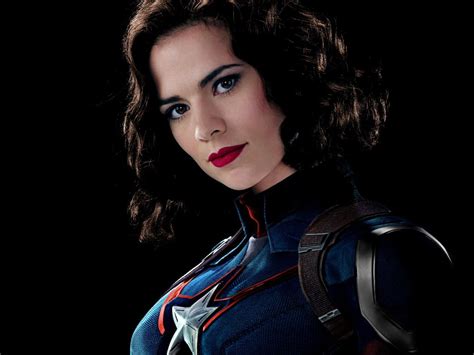 Desktop Wallpaper Peggy Carter, Hayley Atwell, Captain America, marvel comics, celebrity, hd ...