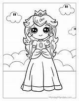 25 Princess Peach Coloring Pages Free PDF Printables sketch template