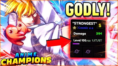 NEW "SECRET" GODLY SSS Cosmic + LUCKIEST Rerolls In Anime Champions ...