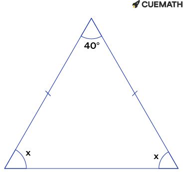 The Vertex Angle of an Isosceles Triangle Measures 42