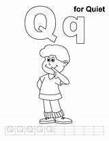 Quiet Coloring Letter Worksheets Pages Printable Kids Handwriting  sketch template