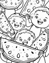 25 Watermelon Coloring Pages Free Printables sketch template