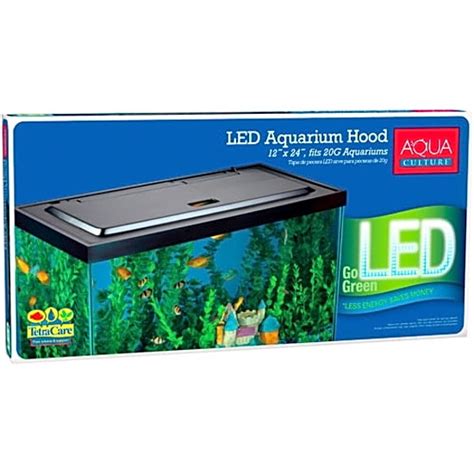 Aqua Culture LED Aquarium Hood for 20/55 Gallon Aquariums(NEW-FREE ...