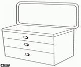 Dresser Coloring Page sketch template