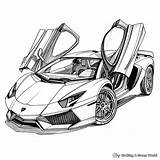 Supercar Coloring Pages  Free & Printable sketch template