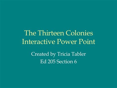 The Colonies Power Point Ppt - vrogue.co