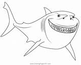 Nemo Shark Coloring Pages sketch template